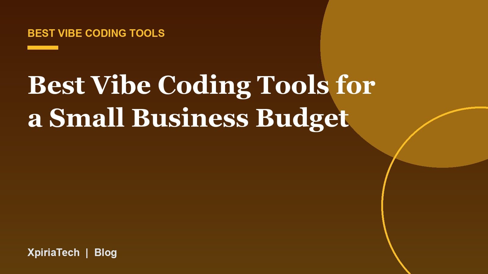 Cover graphic for the article: Best Vibe Coding Tools for a Small Business Budget