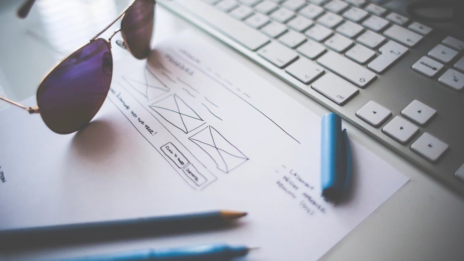 Web Design Sketch Layouts