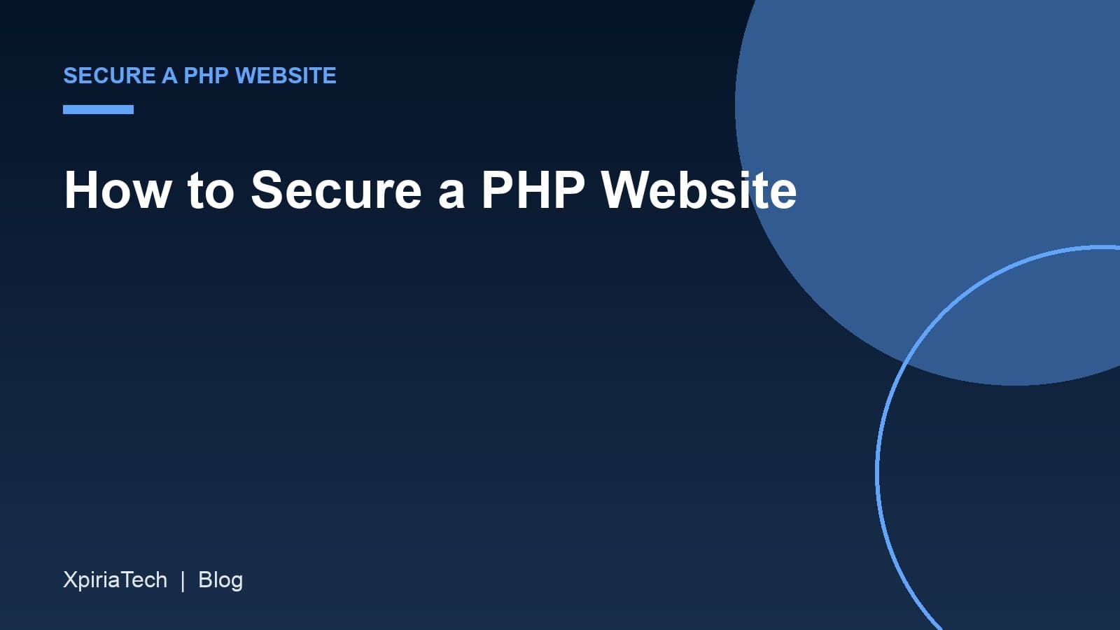 Cover graphic for the article: How to Secure a PHP Website