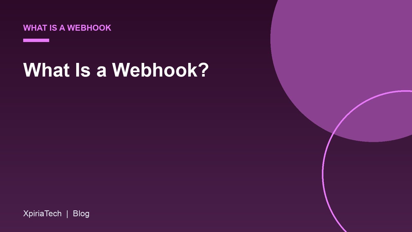 Cover graphic for the article: What Is a Webhook?