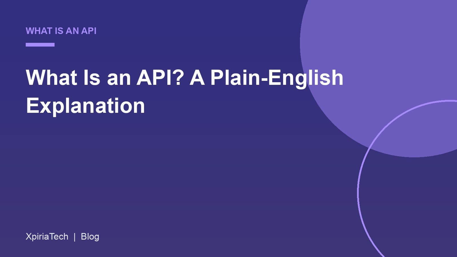Cover graphic for the article: What Is an API? A Plain-English Explanation