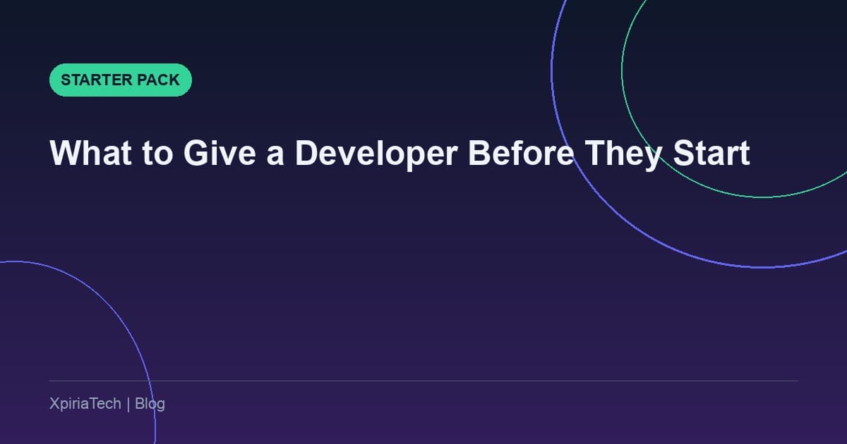 What Should I Give a Developer Before They Start My Project?