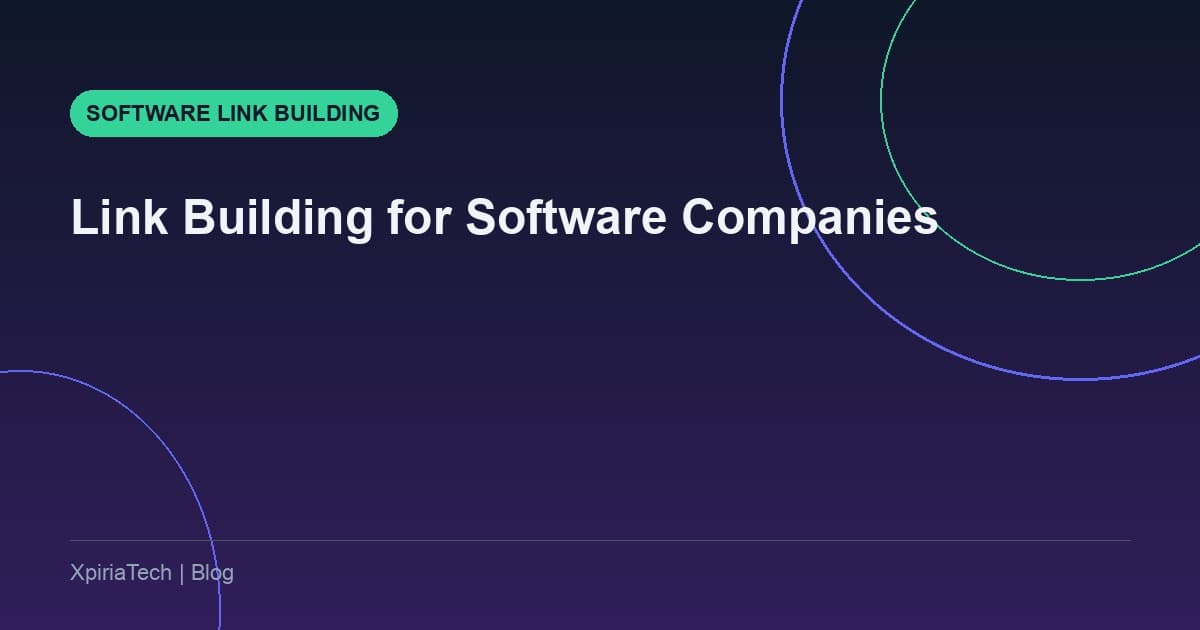 Link Building for Software Companies