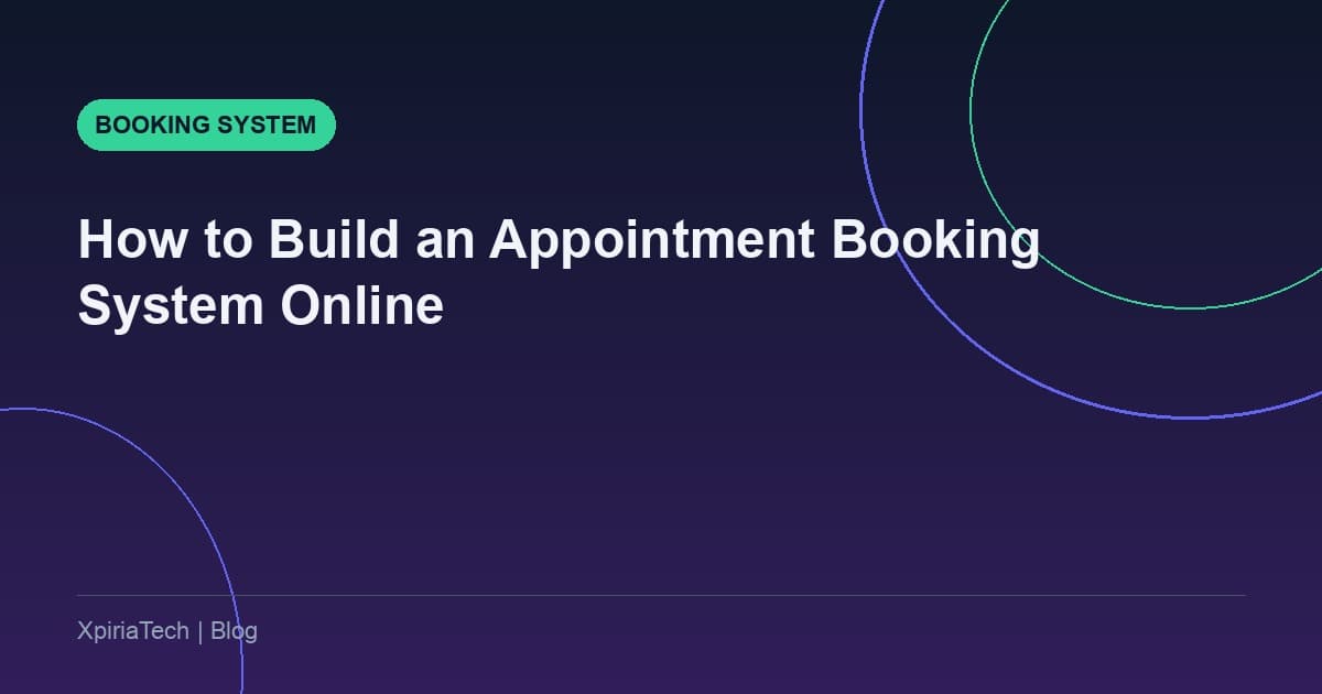 How to Build an Appointment Booking System Online