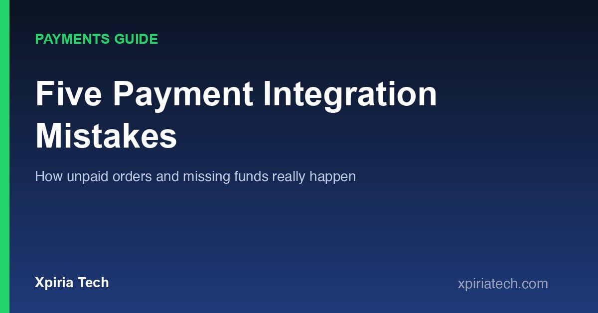 Cover graphic for the article: Five Paystack and Flutterwave Mistakes That Leave Orders Unpaid or Money Missing